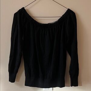 NWT Urban Renewal Black Off-the-Shoulder Sweater